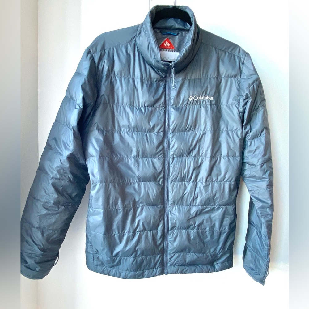 Men’s Medium Columbia  Grey Insulated Fall/ Winter Coat/ Jacket
